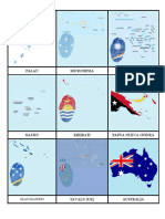Tarjeta de Paises de Oceania