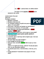 Préparation de L'épreuve Orale Du Jeudi 9 Février 2023