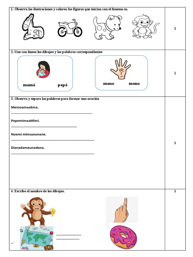 Actividades de Lengua para Primer Grado | PDF | Artes del Lenguaje y ...