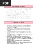 Selenium Introduction