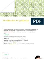 Modificador Del Predicado