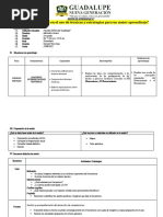 SESIÓN DE APRENDIZAJE - 5to Sec LAS CRUZADAS