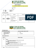 SESIÓN DE APRENDIZAJE - 4to Sec Los 80 en America