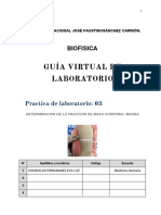 Practica N°03 Determinacion de La Fraccion de Masa Corporal Magra