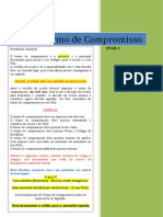 Termo de Compromisso: Atenção: O Estágio Deve Ser Realizado em Única Escola