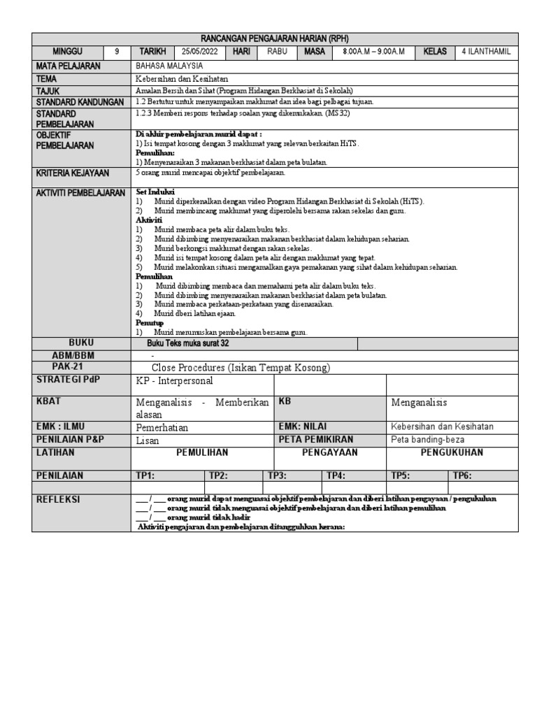 RPH 25052022 | PDF