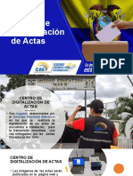 Centro digitaliza actas electorales