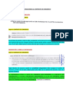 Observaciones Al Contrato de Consorcio