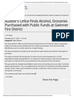 Auditor's Office Finds Alcohol, Groceries Purchased With Public Funds at Gwinner Fire District _ State Auditor's Office