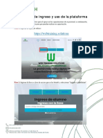 Instructivo de Ingreso y Uso de Plataforma de Capacitaciones Act.