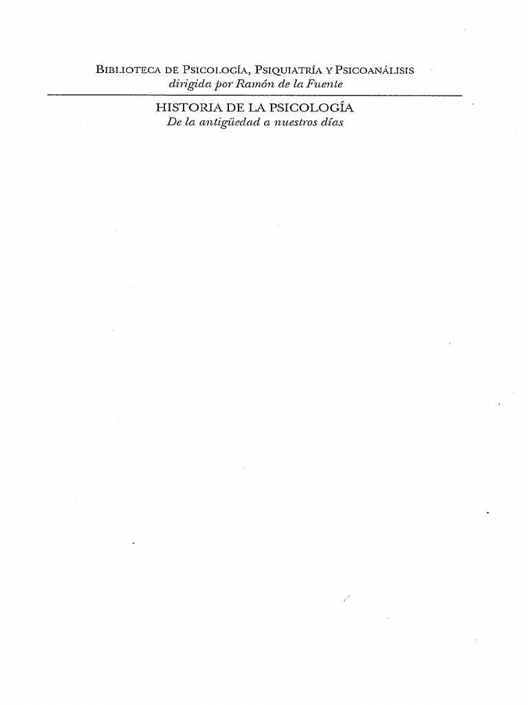 Historia De La Psicología Pdf Sicología Verdad