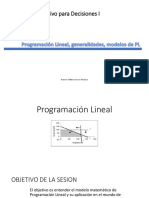 Programación Lineal Introducción