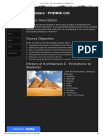 Course Outline - History of Architecture - PHINMA COC