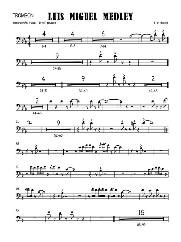 Luis Miguel Medley Tbn Pdf