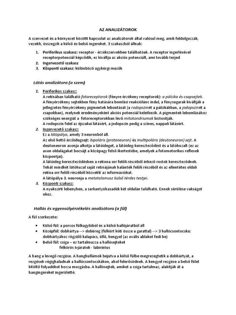 Analizátorok | PDF