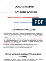 Teorias demográficas e estruturas populacionais
