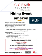 Amazon Hiring Event Wednesday August