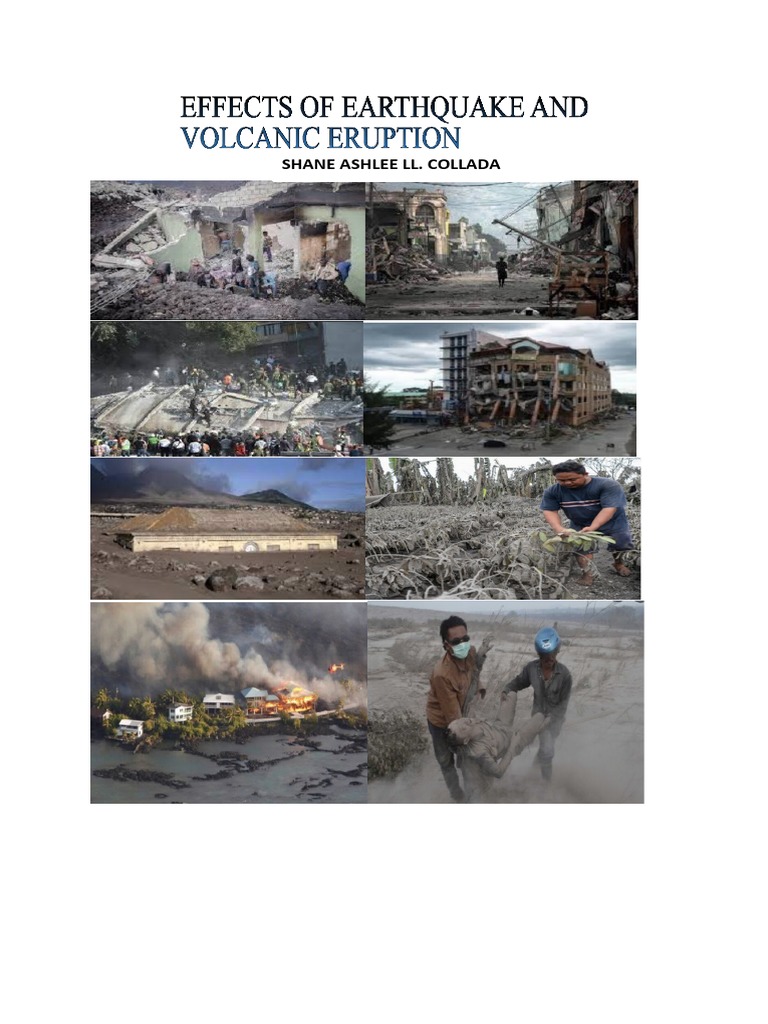 Effects of Earthquake and Volcanic Eruption | PDF