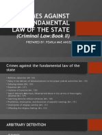 II.B. Crimes Against The Fundamental Law of The State