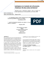 Una Lección Metodológica en El Estudio de La Economía - Joan Robinson