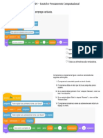Scratch - Pensamento Computacional - Questão 04