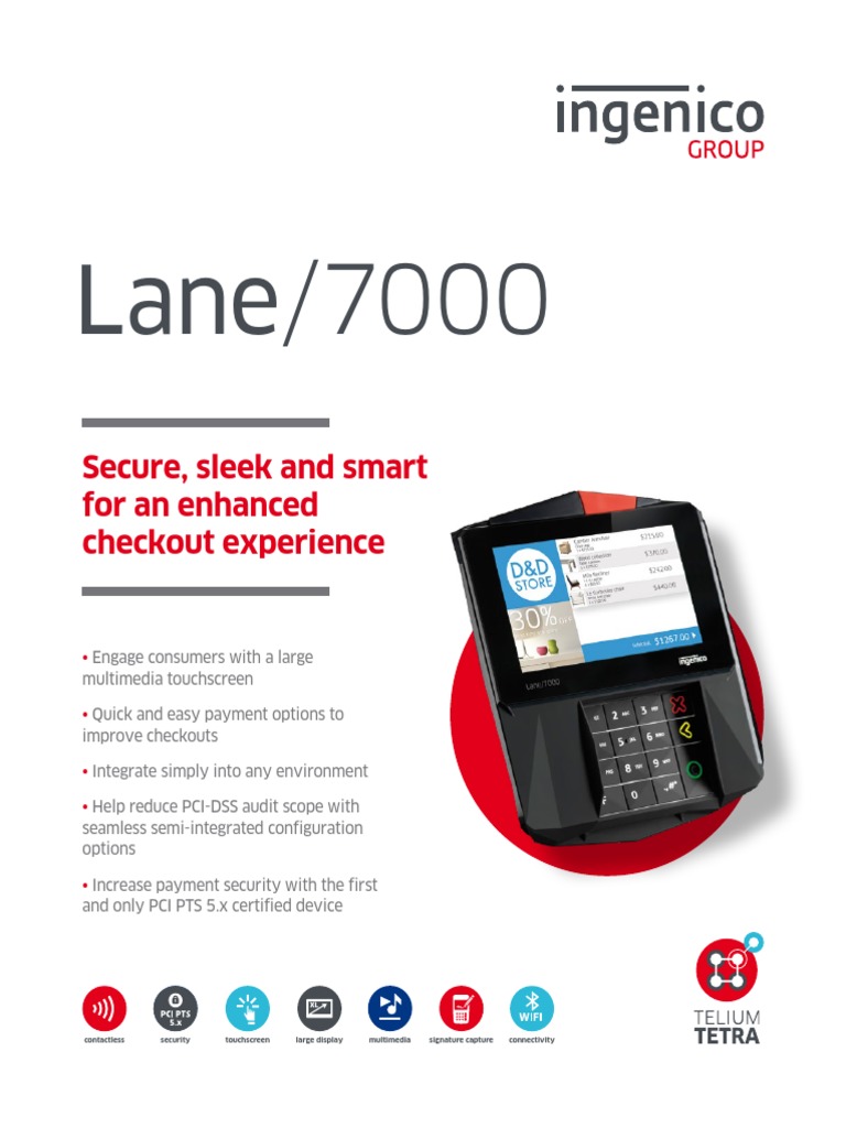 Ingenico Lane 7000 PDF Emv Information And Communications Technology