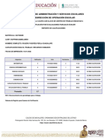 Dirección de Administración Y Servicios Escolares Subdirección de Operación Escolar