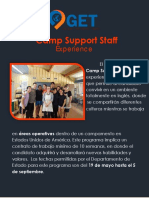 Camp Support Staff Experience