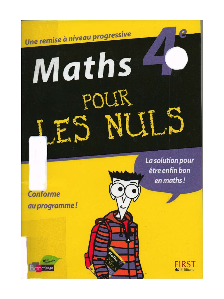 Maths 4eme Pour Les Nuls FrenchPDF | PDF
