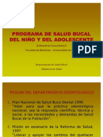 Programa de Salud Bucal Del Niño y Adolescente