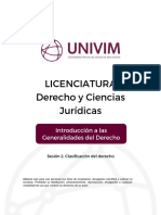LCJF - IGD - S2 - Clasificacion Del Derecho