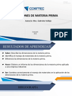 25-Dimensiones Materia Prima