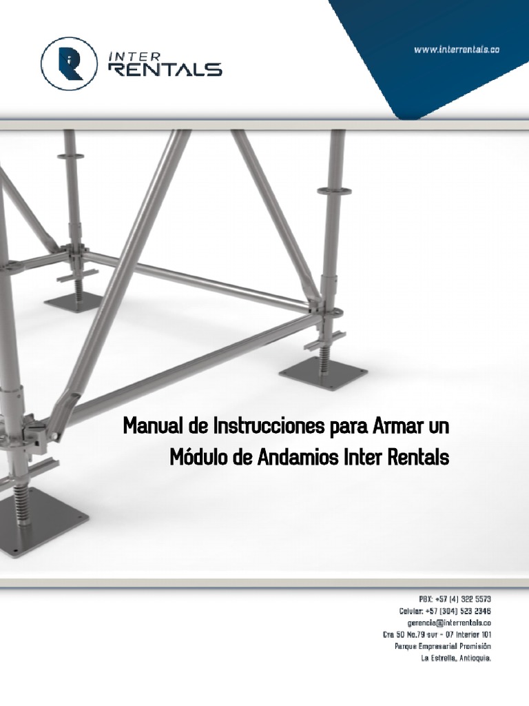Manual Modulo Andamio Pdf Andamio
