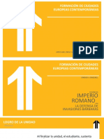 Formación de ciudades europeas: Imperio Romano y defensa contra bárbaros