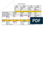 Horario de Clases Grado 3º 2021