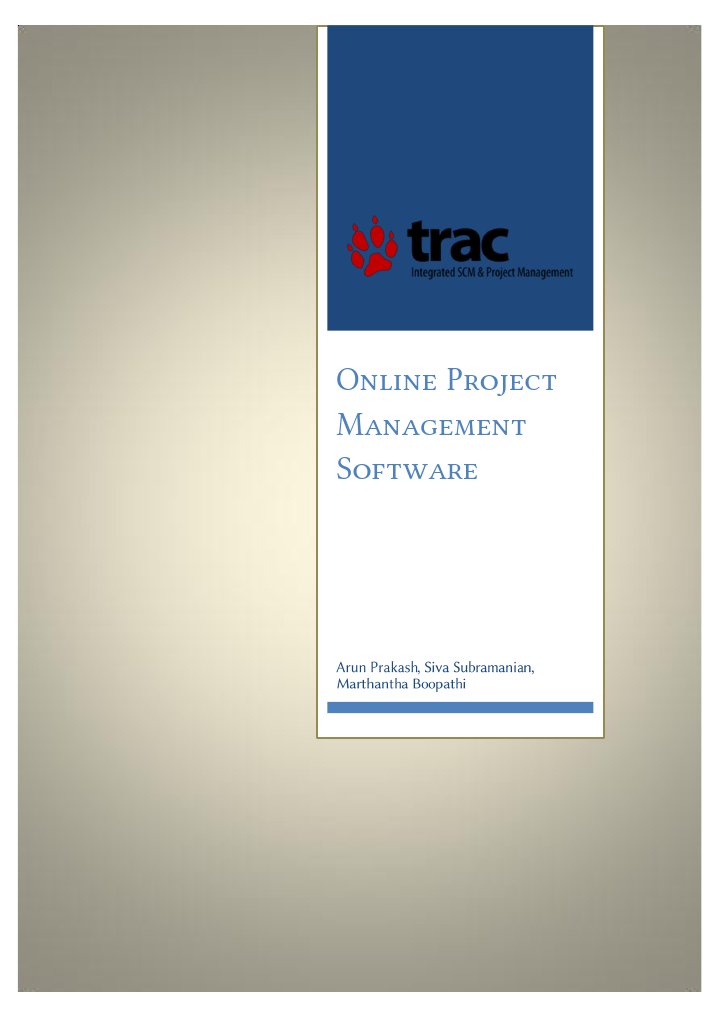 Trac: Open Source Project Management Tool | PDF | Computers