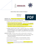 Código Penal para El Estado de Sinaloa