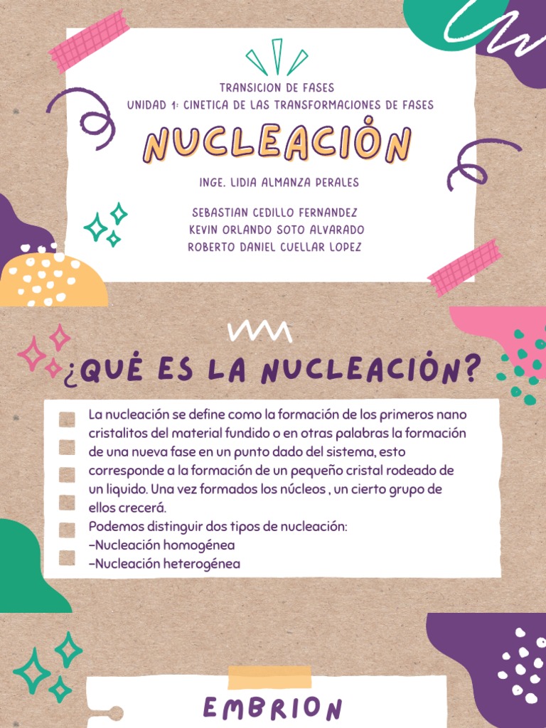 NUCLEACION | PDF | Nucleación | Congelación