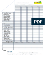 Project Watch Attendance Sheet