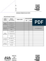 Borang Pemantauan PDPR