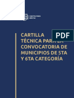 Cartilla 041 Convocatoria de Municipios de 5ta y 6ta Categoria
