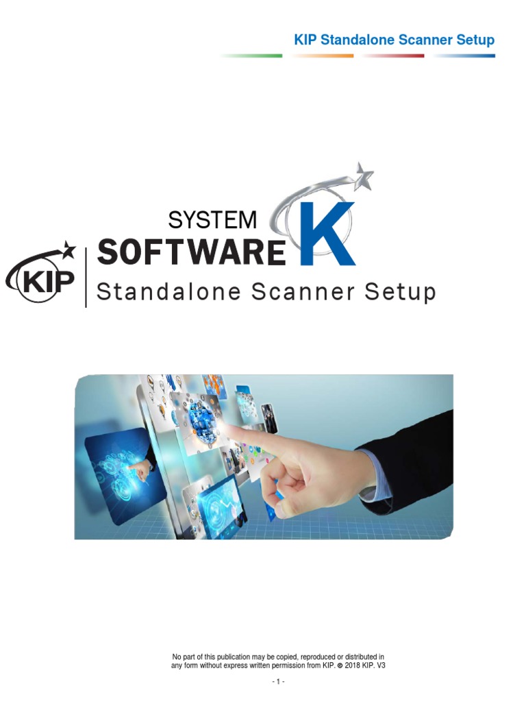 Kip Stand Alone Scanner Setup PDF Personal Computers Installation