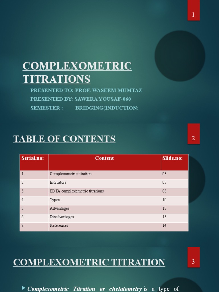 COMPLEXOMETRIC TITRATIONS PDF Titration Chemistry