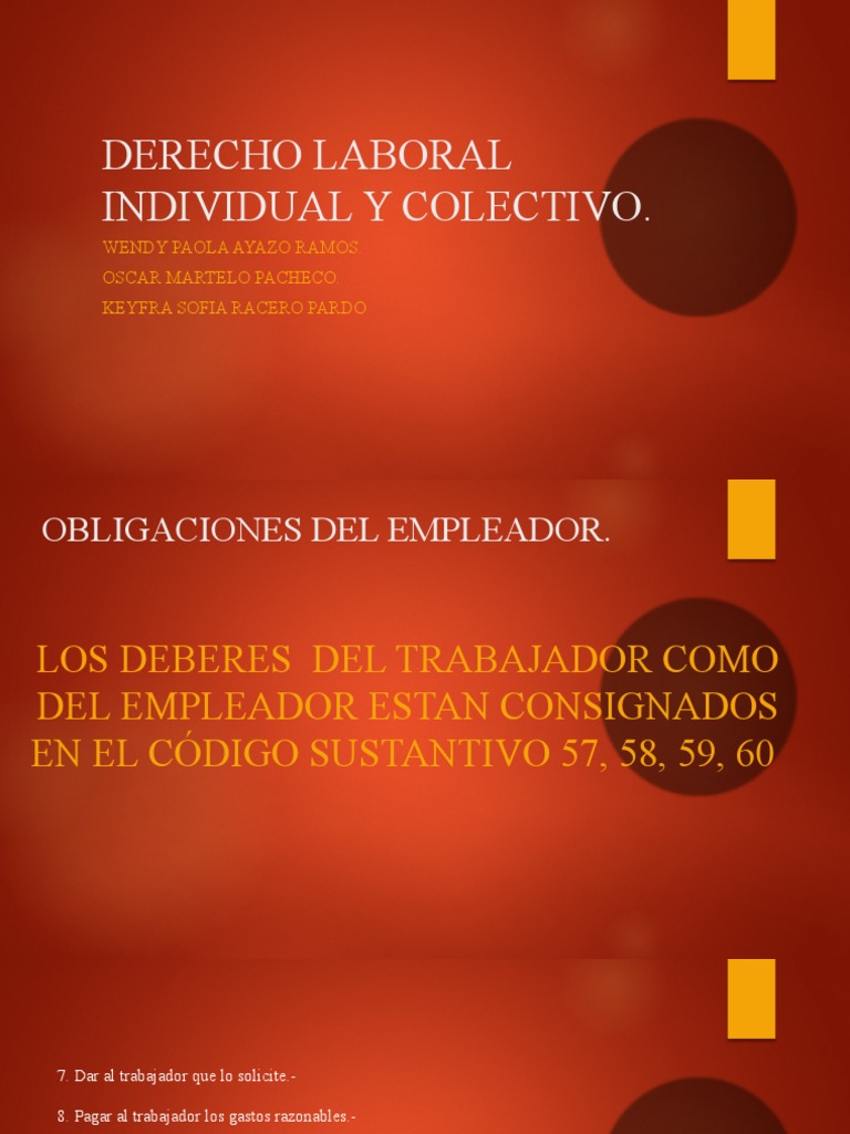 Derechos y obligaciones laborales | PDF | Derecho laboral | Justicia