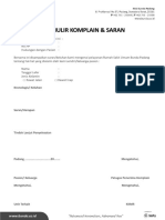 Form Komplain Dan Saran