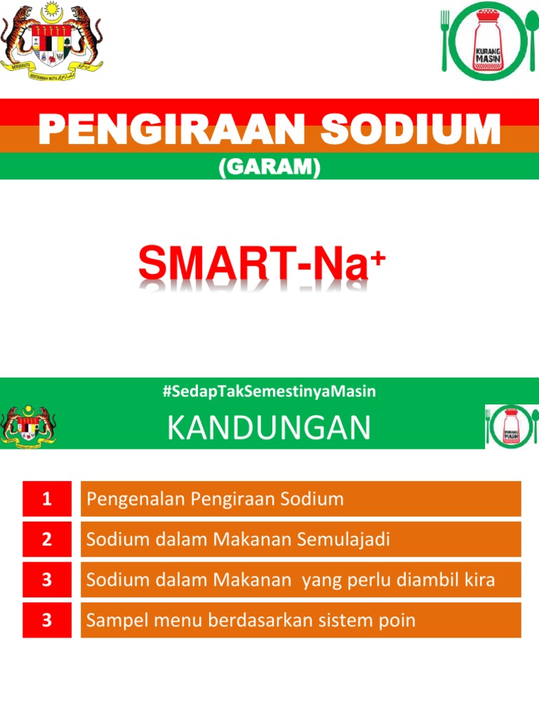 Sodium Counting Salt Diet KKM | PDF