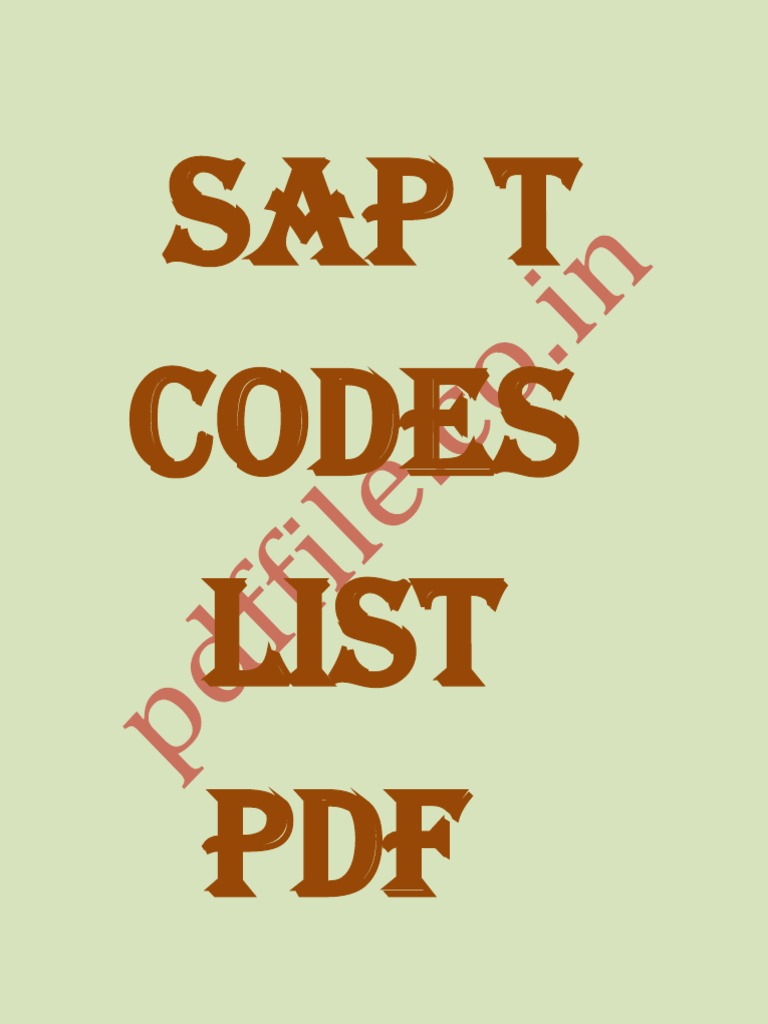 Pending Po List In Sap T Code