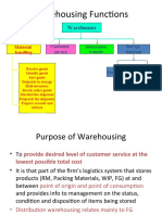 Warehousing Functions