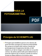 Optica para La Fotogrametria