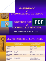 Matrimonio VS Union Marital de Hecho